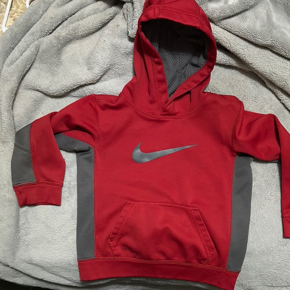 Nike Red and Gray Sweatshirts Performance Hoodies